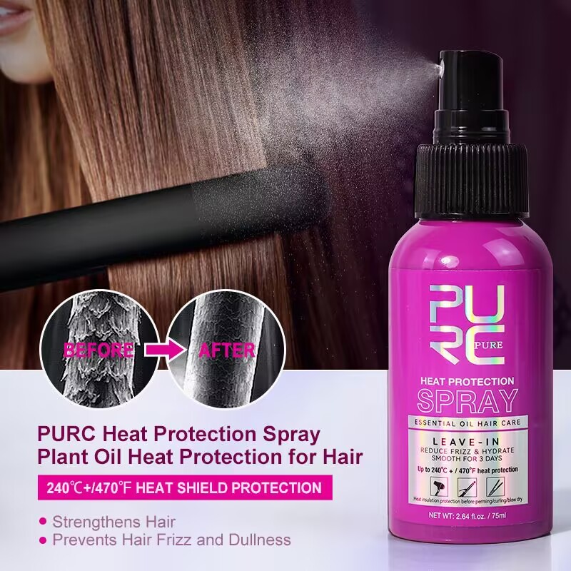 Hair Care Heat Protectant - PURC Heat Protectant Spray Coconut Oil
