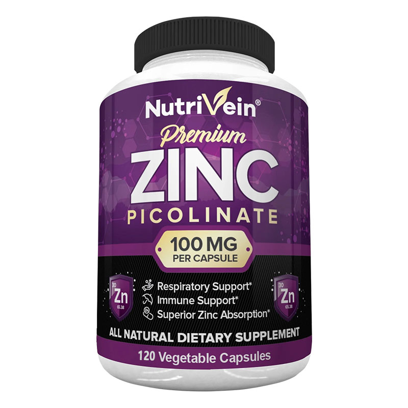 Hair Care Vitamin - Premium Zinc Picolinate 100mg - Immune