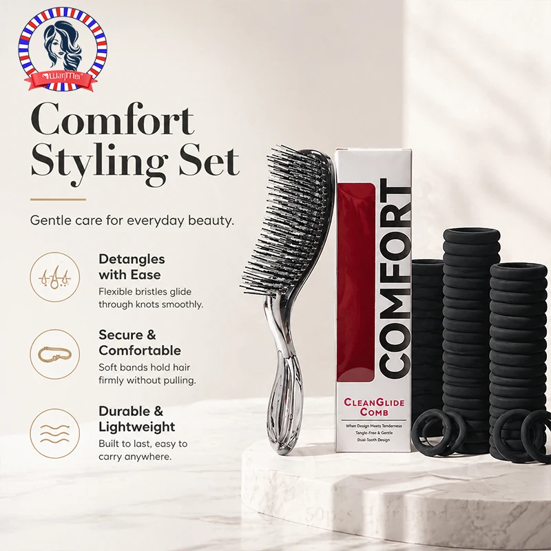 Hair Care Japanese - Japanese Style Comfort Hair Brush Set,