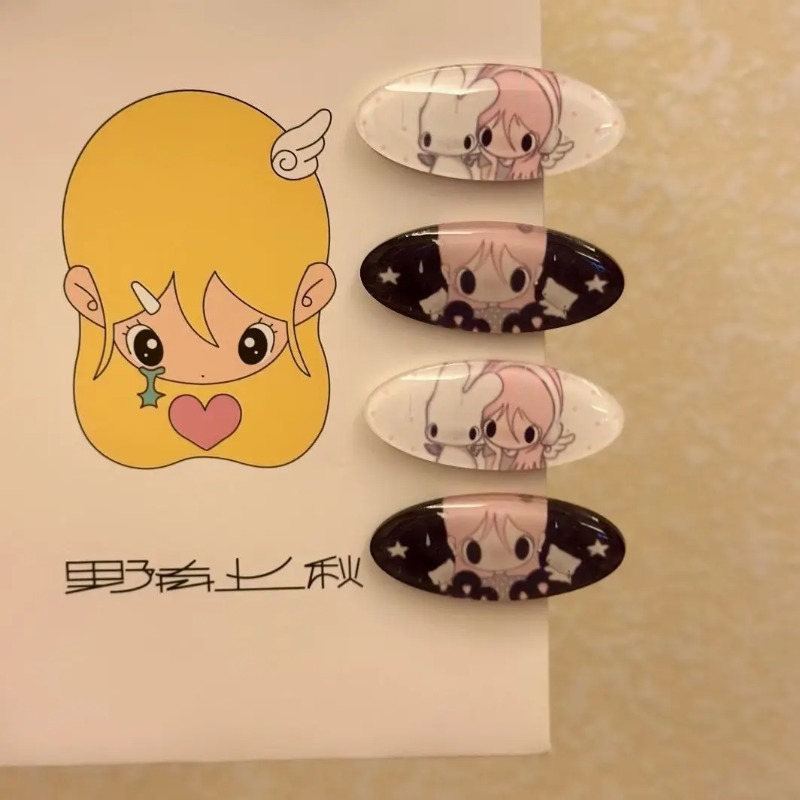 Hair Care Japanese - 2Pcs Japanese Style Angel Girl Cartoon
