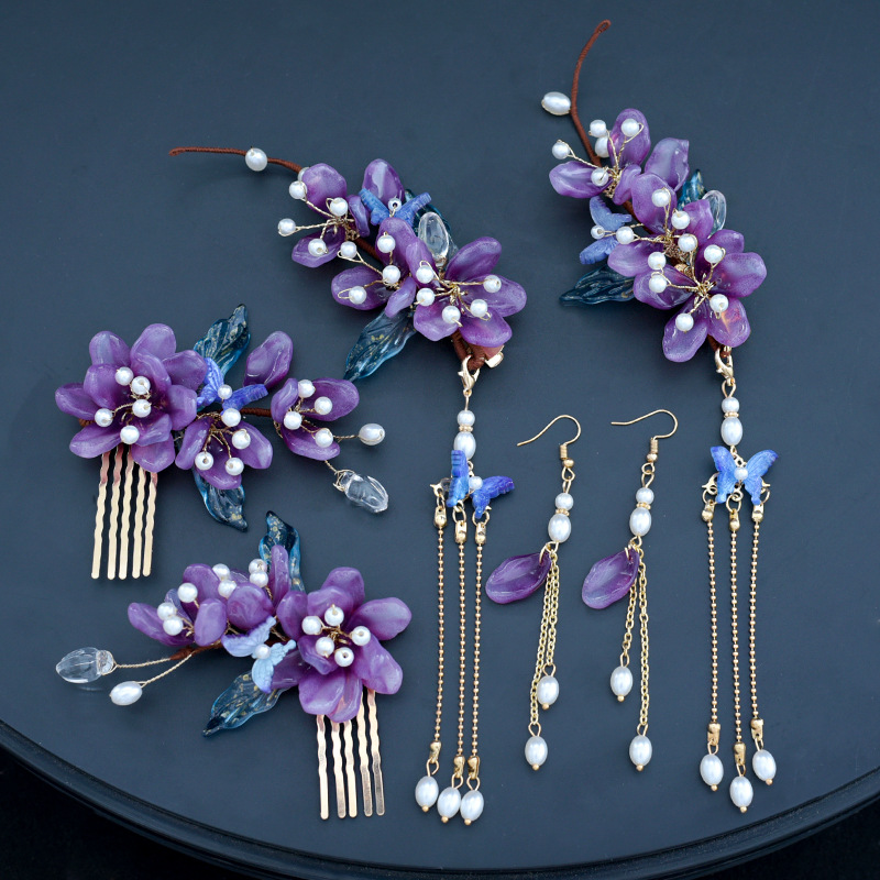 Chinese Glazed Flower Hairpin  - Hair Care Japanese 评论和价格