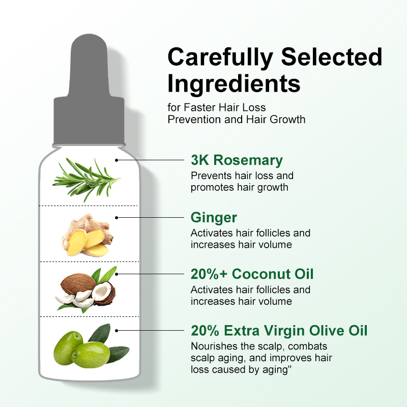 PURC Rosemary Oil For Hair Gro - Hair Care Essence Oil 评论和价格