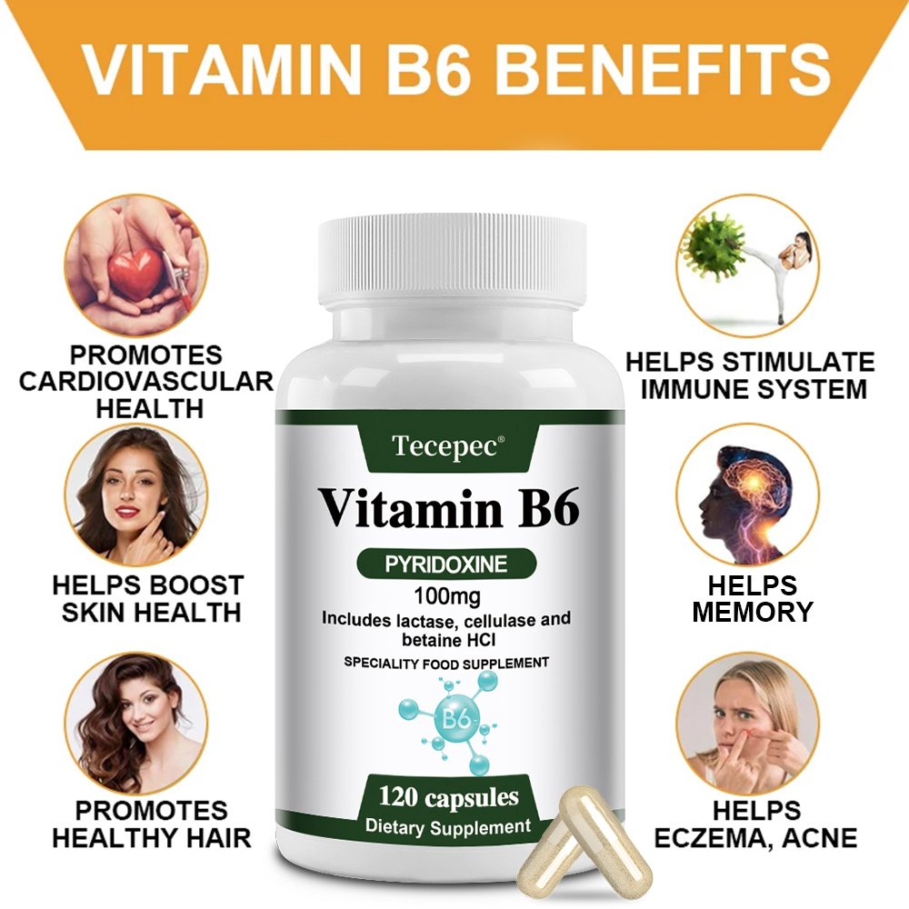 Vitamin B6 Capsules, Essential - Hair Care Vitamin 评论和价格