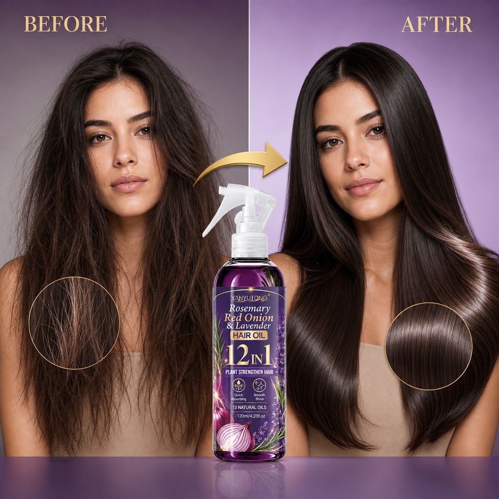 120ml Rosemary and Onion Hair  - Hair Care Heat Protectant 评论和价格