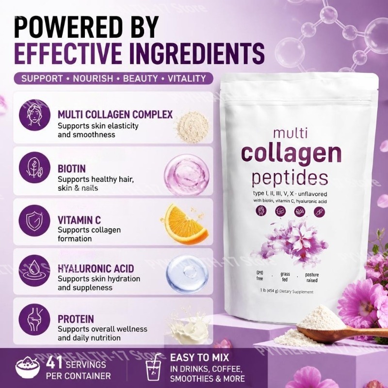 Multi Collagen Peptides Powder - Hair Care Vitamin 评论和价格