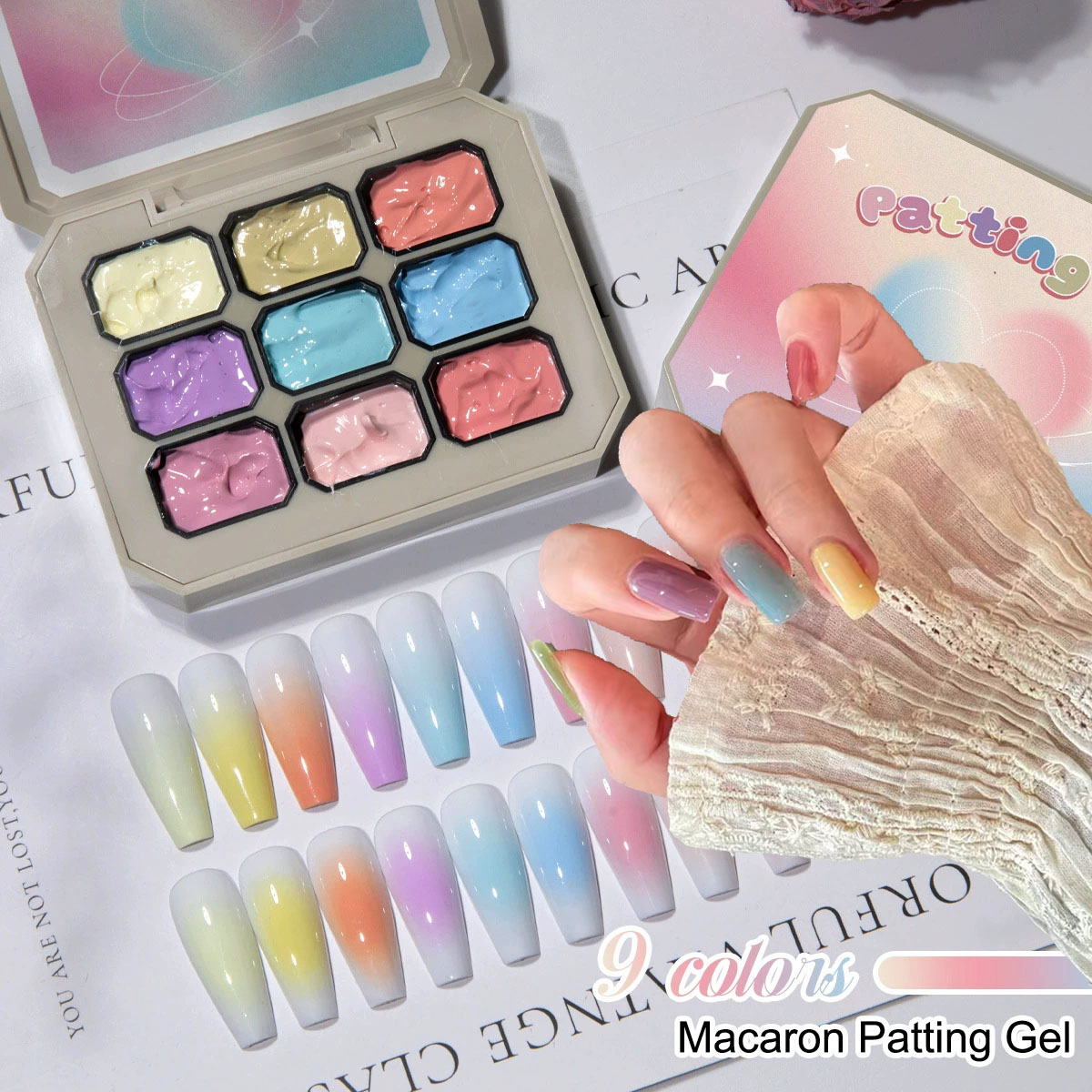 1pc Solid Makaron Nail Polish  - Hair Care Gel 评论和价格