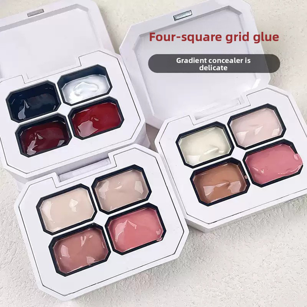 4 Colors Nail Gel Paint Palett - Hair Care Gel 评论和价格