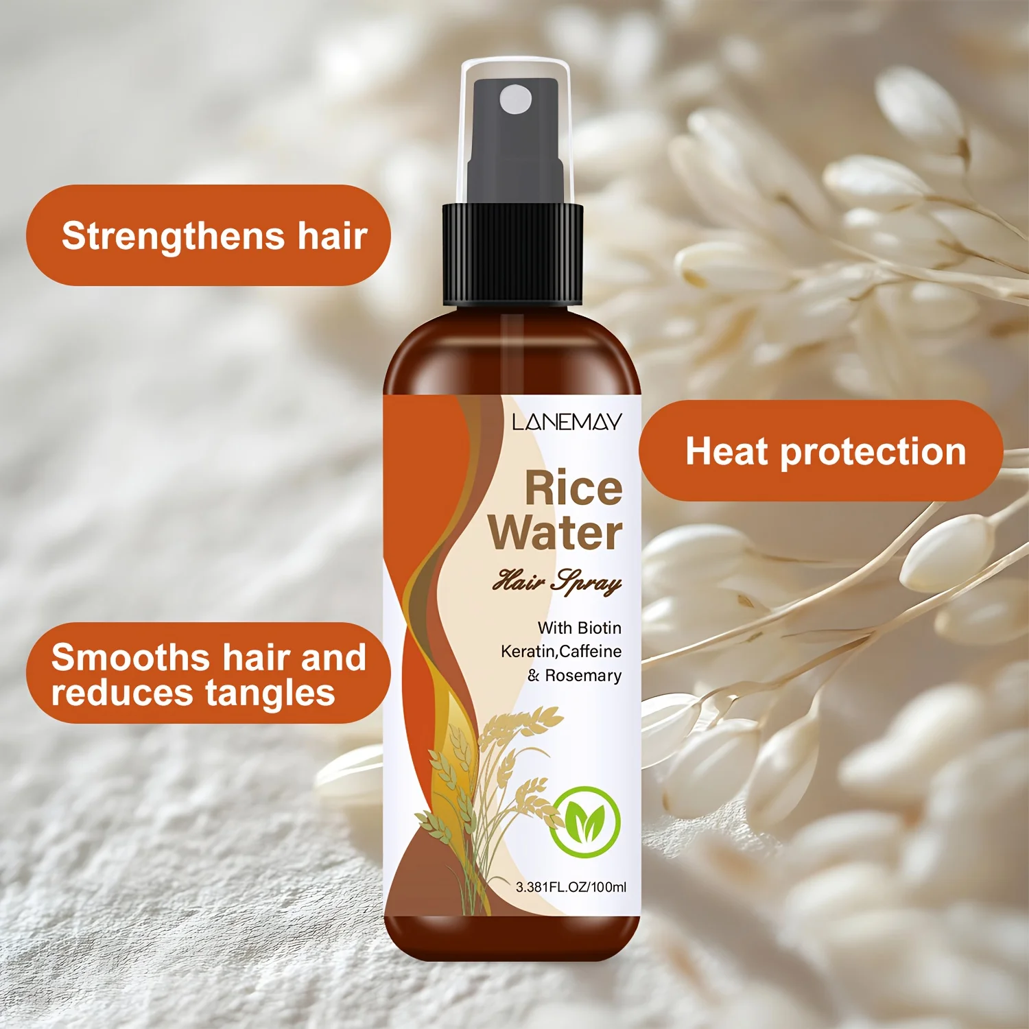 Rice Water Hair Spray - with B - Hair Care Vitamin 评论和价格
