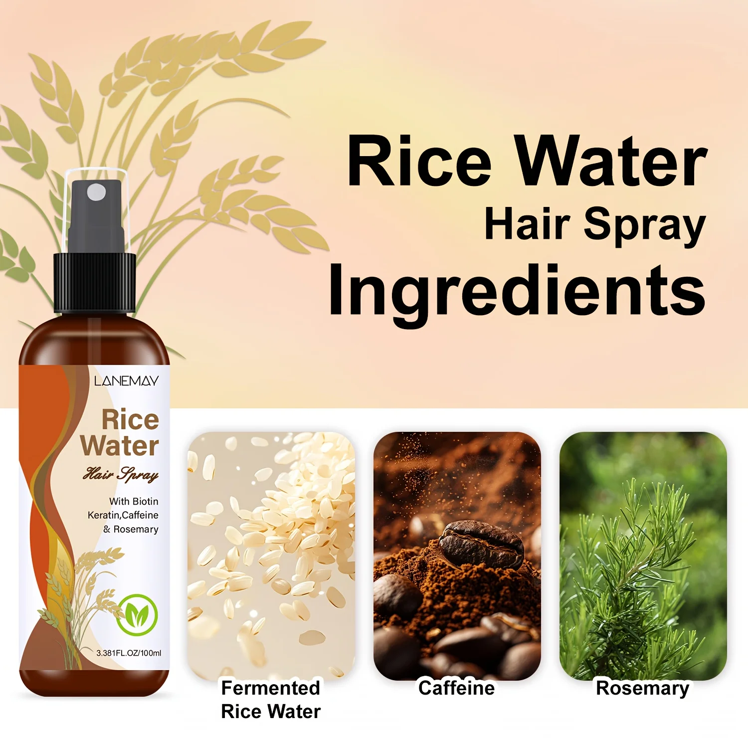Rice Water Hair Spray - with B - Hair Care Vitamin 评论和价格