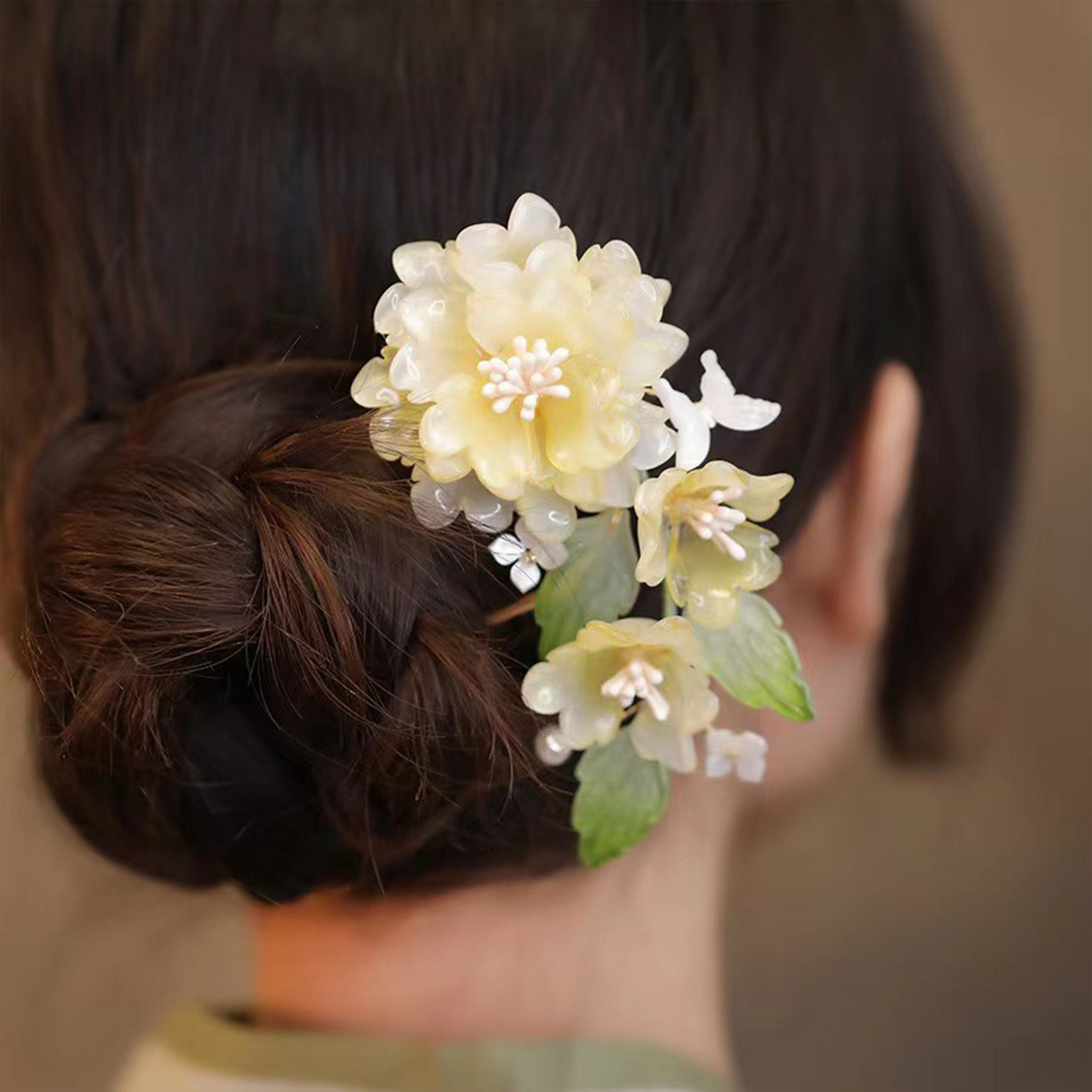 Flower U-shaped Hairpin Chines - Hair Care Japanese 评论和价格