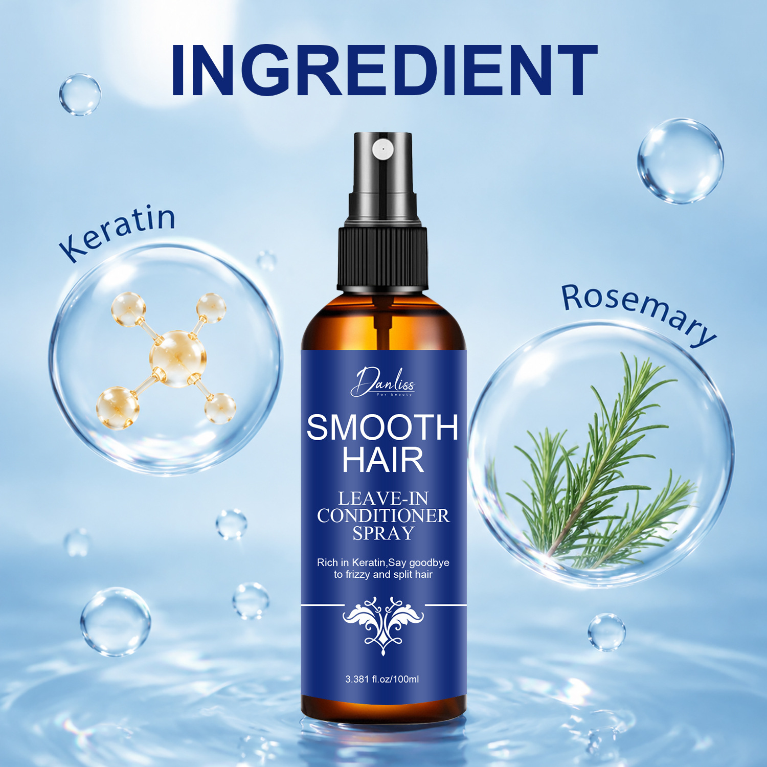Keratin & Rosemary Leave-In Co - Hair Care Heat Protectant 评论和价格