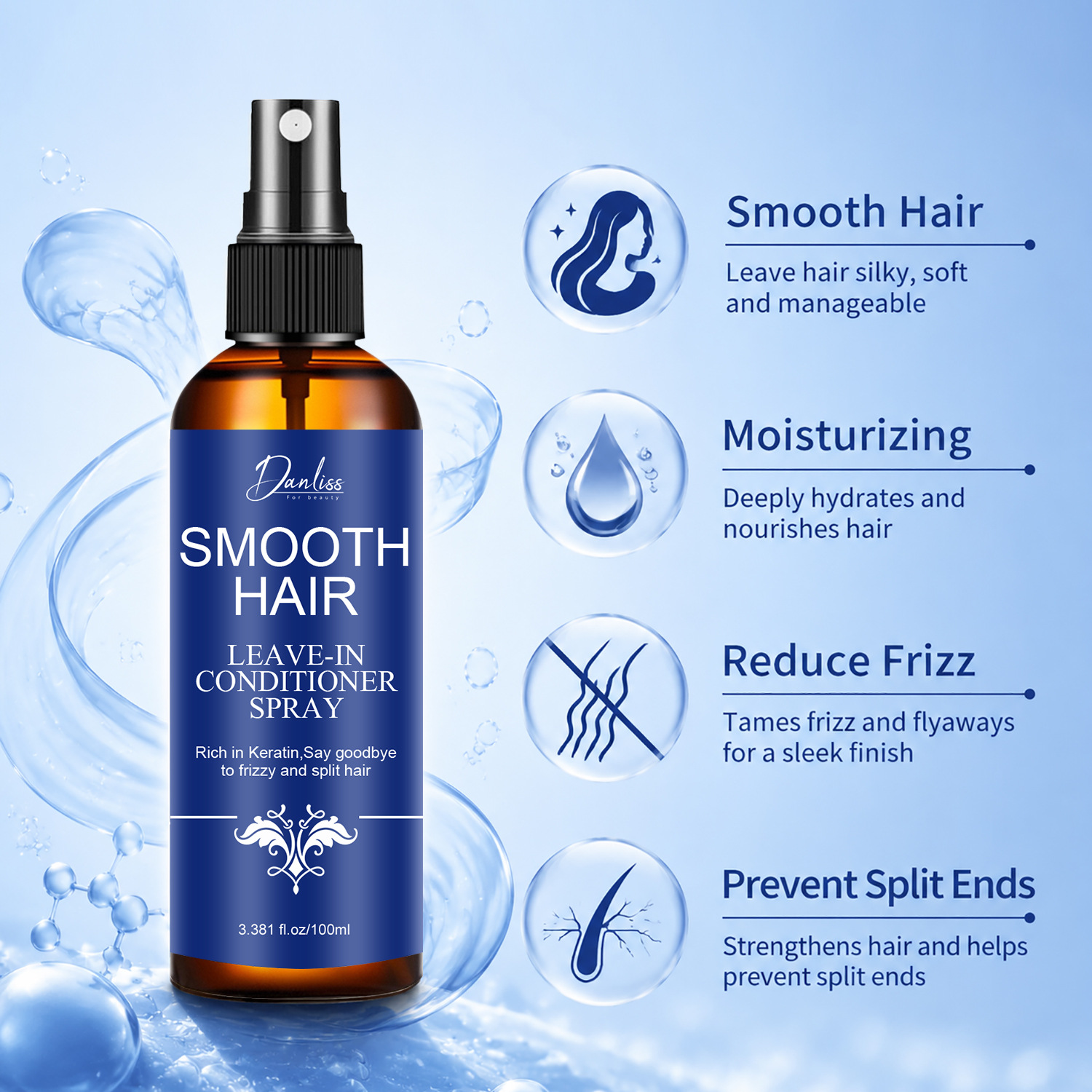 Keratin & Rosemary Leave-In Co - Hair Care Heat Protectant 评论和价格