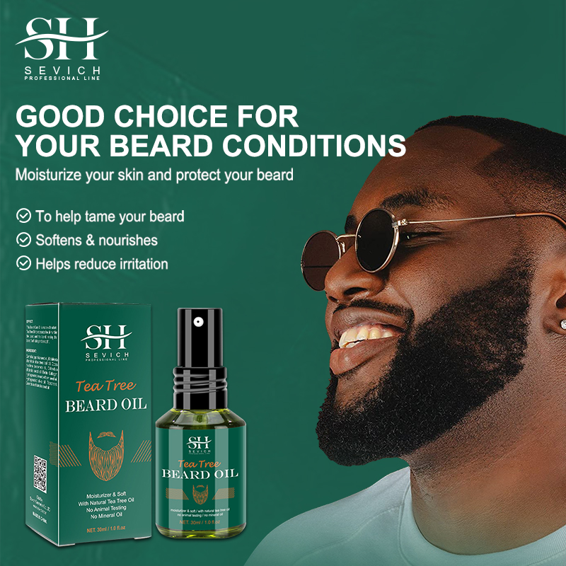 Tea Tree Beard Oil Set For Men - Hair Care Natural Products 评论和价格